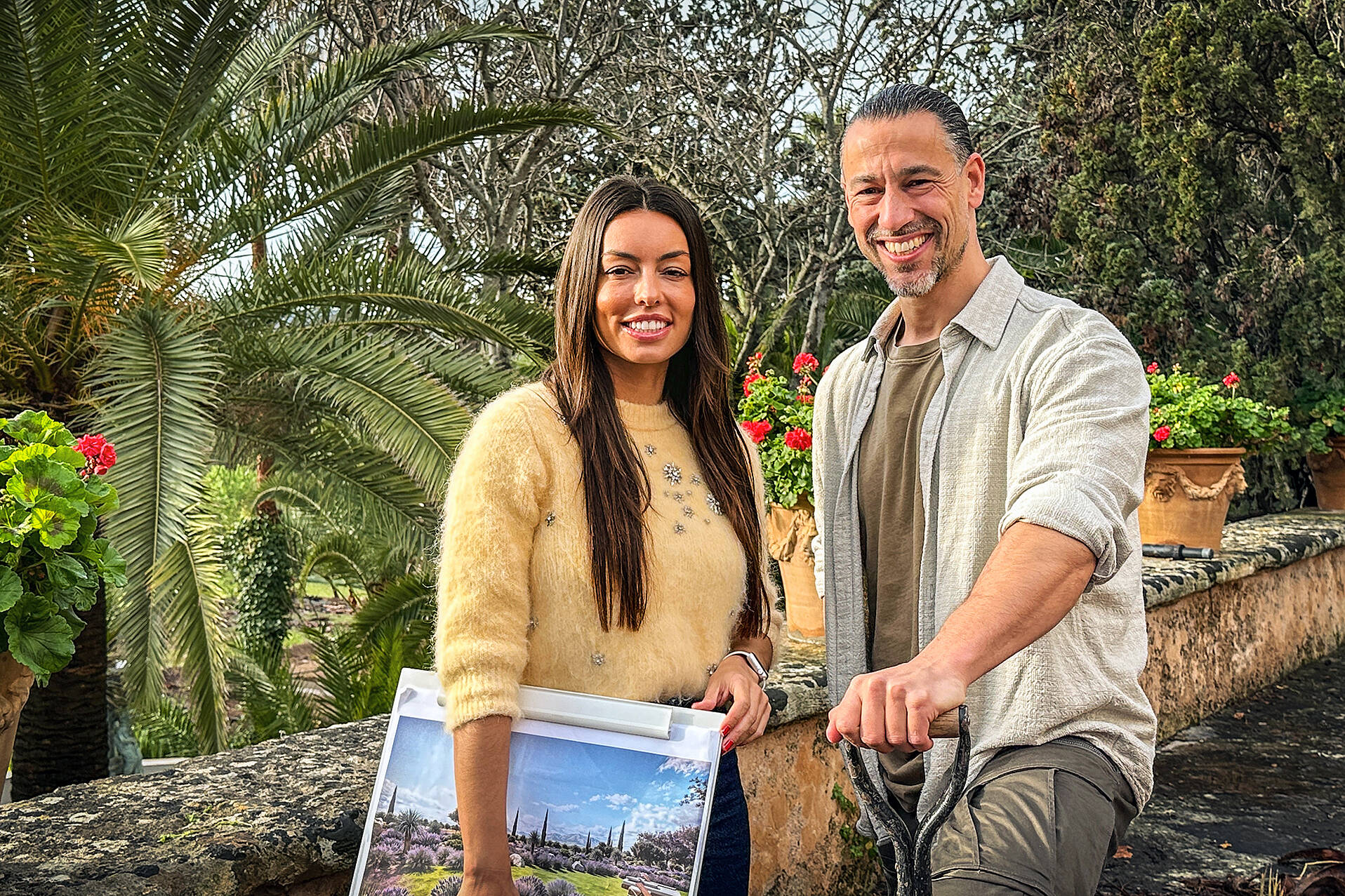 Lourdes „Lou“ Vázquez und Davit Arican | GardenDreams (© ZDF/Tom Gläser)